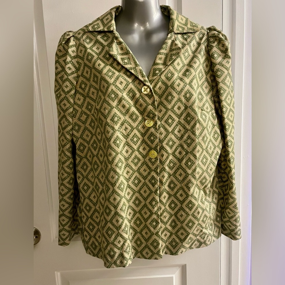Vintage Handmade Button Up Top Or Blazer - image 1